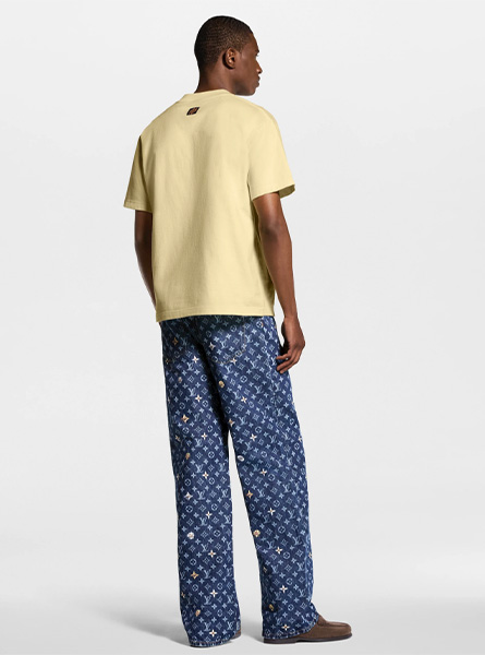 LV高仿男装 | 路易威登 A货服装  2026春夏LV新款 刺绣标识短袖 T 恤