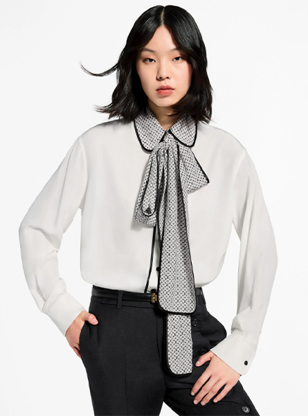 LV高仿女装 | 路易威登 A货服装  2026春夏LV新款 MONOGRAM 衣领衬衫