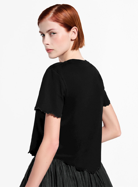 LV高仿女装 | 路易威登 A货服装  2026春夏LV新款 扇形下摆短上衣