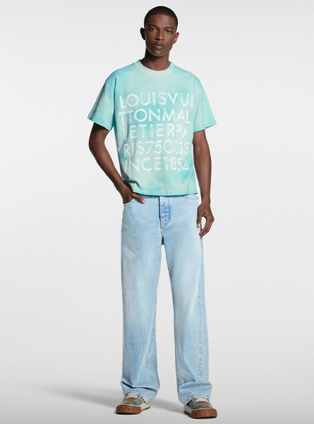 LV高仿男装 | 路易威登 A货服装  2026春夏LV新款 扎染印花 T 恤