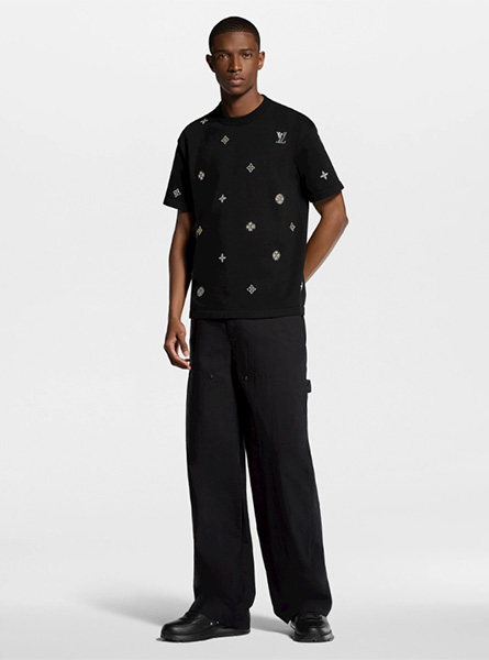 LV高仿男装 | 路易威登 A货服装  2026春夏LV新款 装饰细节短袖圆领衫