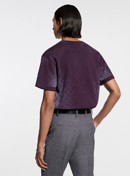 LV高仿男装 | 路易威登 A货服装  2026春夏LV新款 MONOGRAM 提花短袖圆领衫