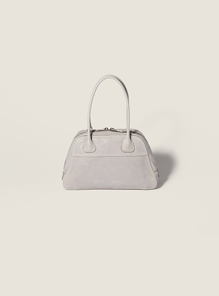 高仿MIUMIU包包 | A货缪缪包包 2026春夏MIUMIU新款 花岗岩灰Vivant Nappa皮革手袋 手提包