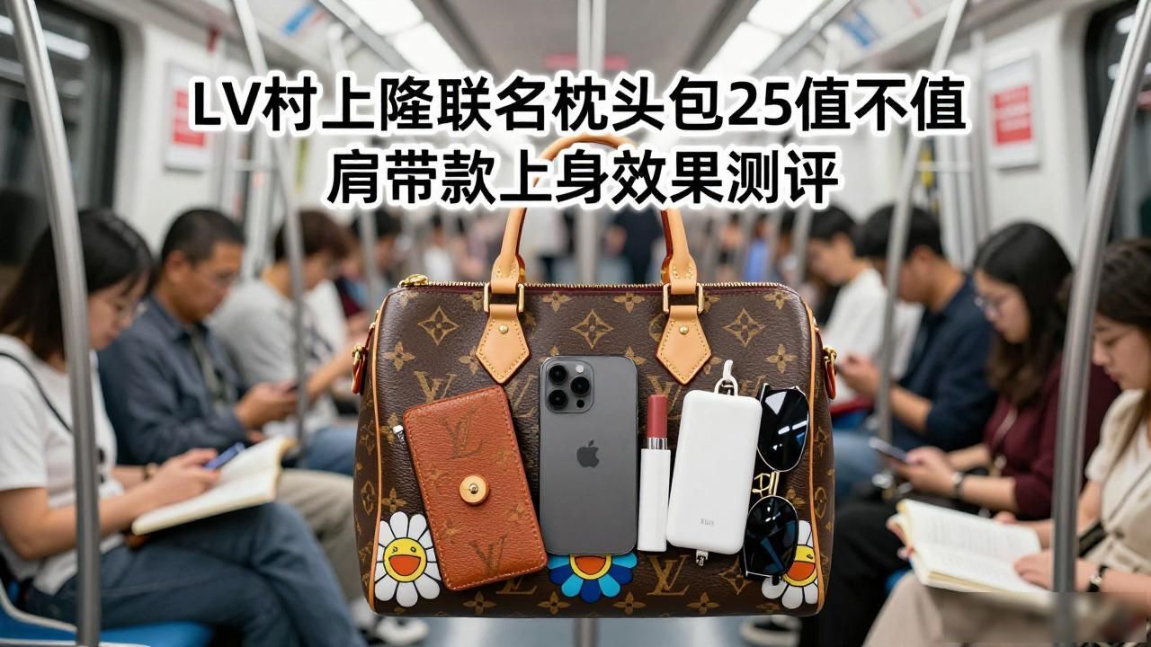 村上隆抱枕鉴定_lv腰带m9807_LV× 村上隆 Speedy Bandoulière 25｜LV 村上隆联名肩带枕头包 25