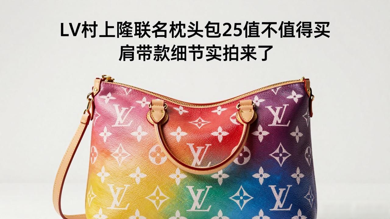LV× 村上隆 Speedy Bandoulière 25｜LV 村上隆联名肩带枕头包 25_村上隆抱枕鉴定_lv男士手包n47623价格