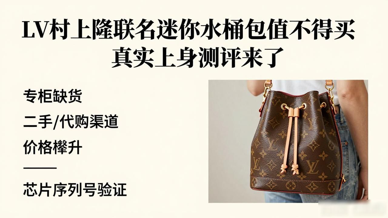 LV村上隆联名迷你水桶包值不值得买 真实上身测评来了 lv2026 第3张-买A货 LV× 村上隆 Nano Noé|LV 村上隆联名迷你水桶包_lvnano水桶包价格_lv水桶包nano真假