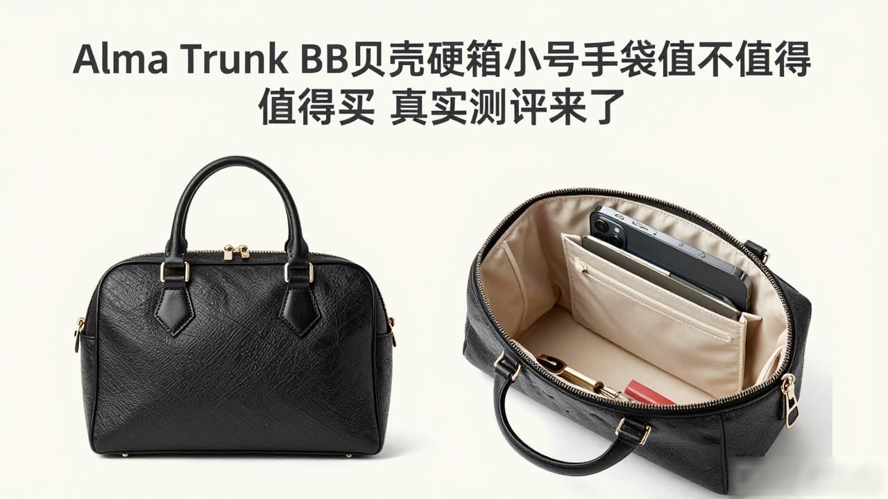 贝壳包大小号尺寸_贝壳行李箱_Alma Trunk BB｜贝壳硬箱小号手袋