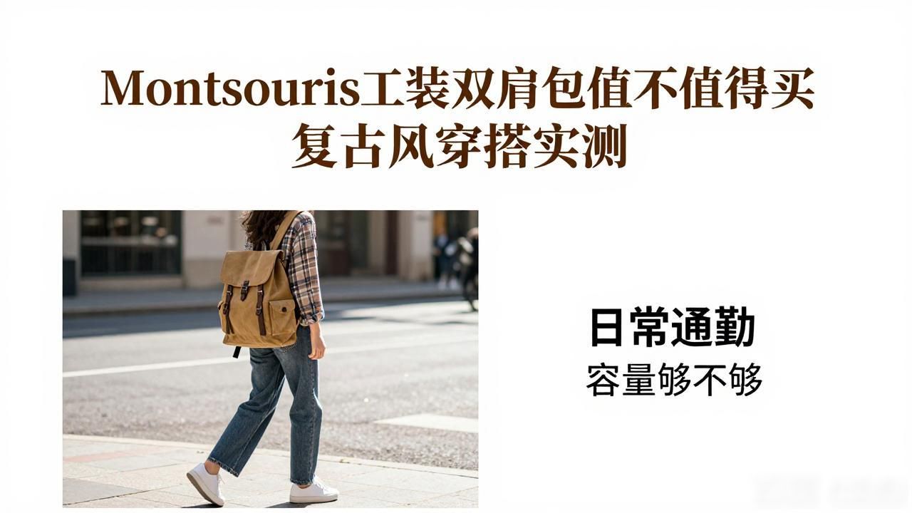 Montsouris工装双肩包值不值得买 复古风穿搭实测 lv2026 第2张-买A货 Montsouris Cargo Backpack|工装复古双肩包_复古双肩包品牌大全_复古双肩包男
