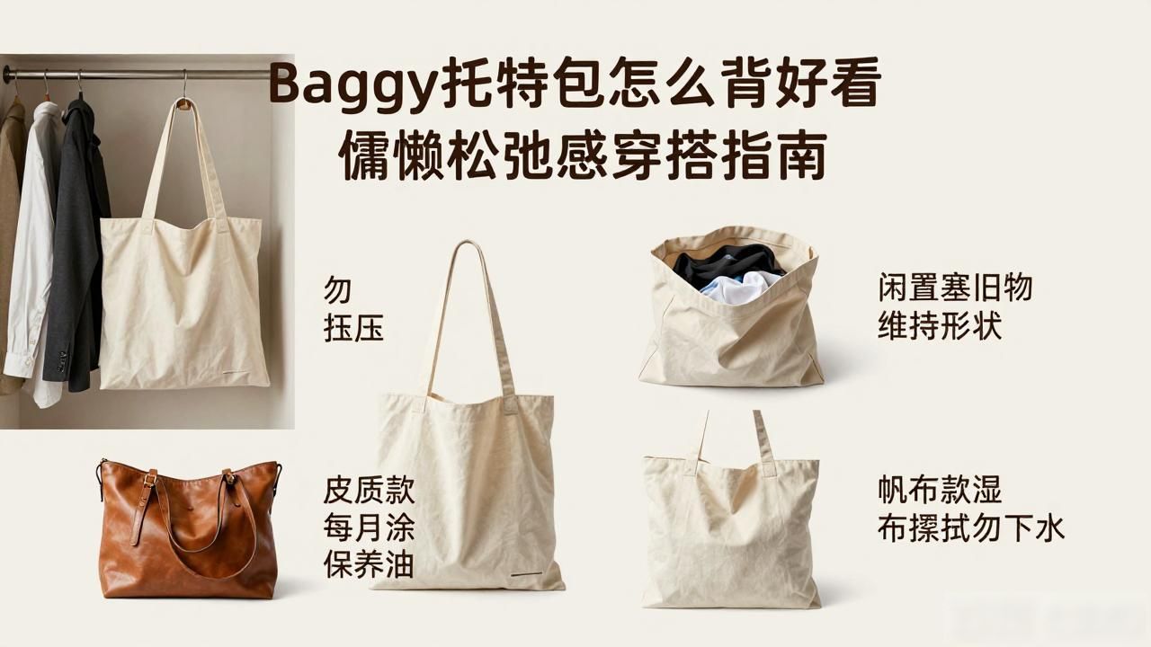 Baggy托特包怎么背好看 慵懒松弛感穿搭指南 lv2026 第3张-买A货 Baggy|慵懒松弛托特包_Baggy|慵懒松弛托特包_Baggy|慵懒松弛托特包