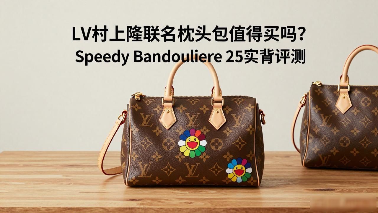 LV村上隆联名枕头包值得买吗?Speedy Bandoulière 25实背评测 lv2026 第1张-买A货 LV× 村上隆 Speedy Bandoulière 25|LV 村上隆联名肩带枕头包 25_村上隆抱枕鉴定_lv腰带m9807