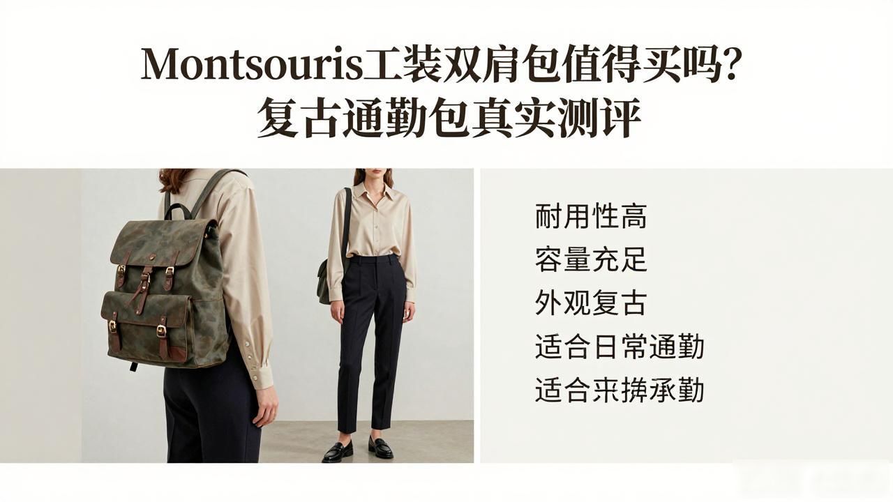 Montsouris工装双肩包值得买吗?复古通勤包真实测评 lv2026 第2张-买A货 Montsouris Cargo Backpack|工装复古双肩包_复古工装穿搭_复古双肩包品牌大全