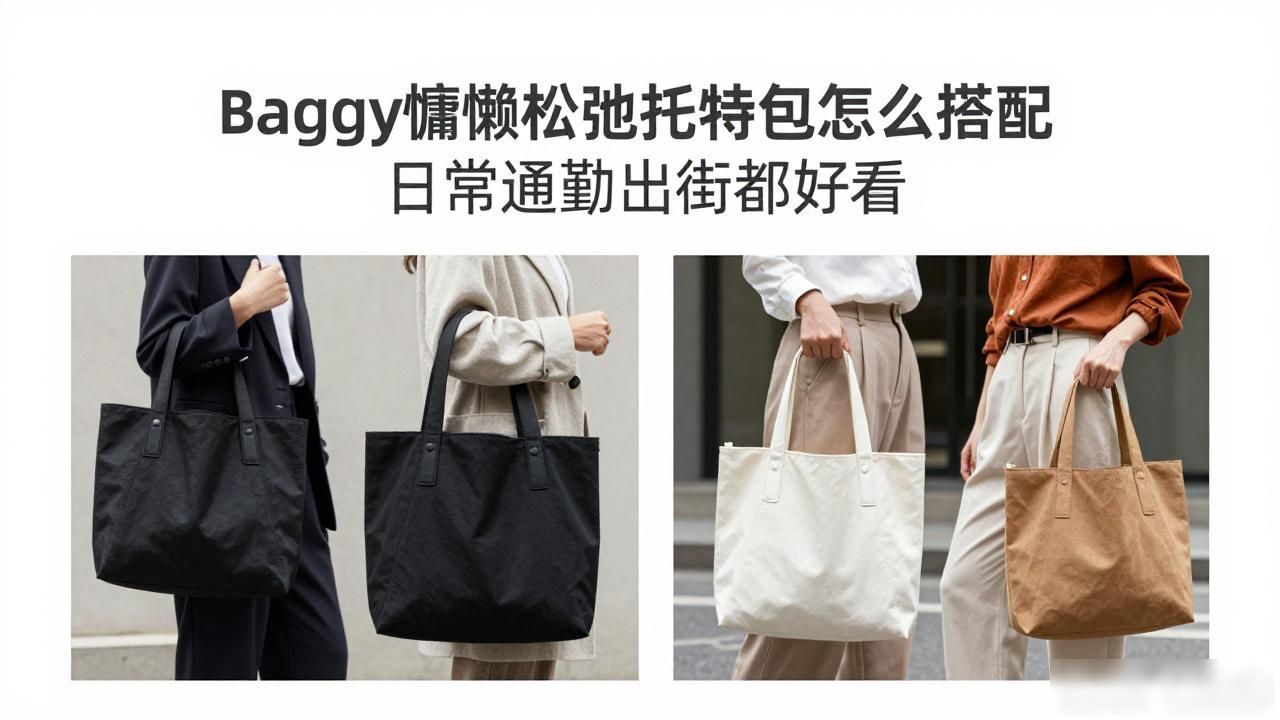 Baggy慵懒松弛托特包怎么搭配 日常通勤出街都好看 lv2026 第3张-买A货 Baggy|慵懒松弛托特包_Baggy|慵懒松弛托特包_Baggy|慵懒松弛托特包