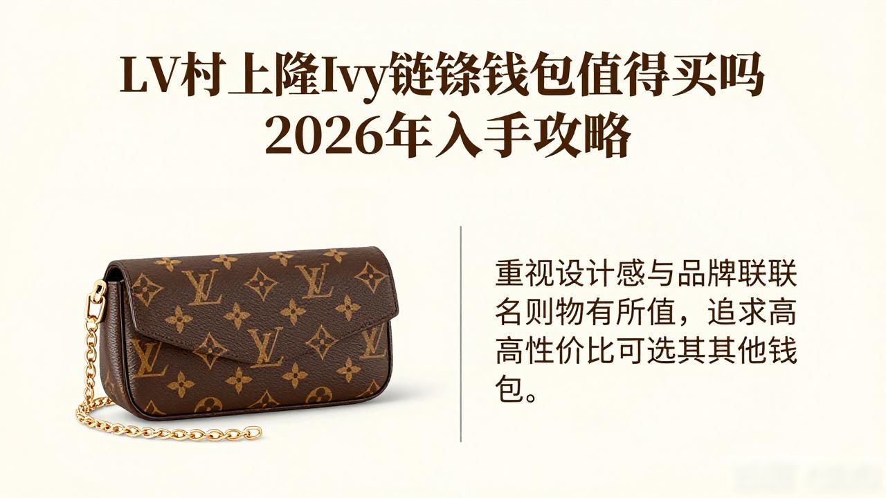 LV村上隆Ivy链条钱包值得买吗 2026年入手攻略 lv2026 第2张-买A货 LV× 村上隆 Wallet On Chain Ivy|LV 村上隆联名 ivy 链条钱包包_LV× 村上隆 Wallet On Chain Ivy|LV 村上隆联名 ivy 链条钱包包_LV× 村上隆 Wallet On Chain Ivy|LV 村上隆联名 ivy 链条钱包包