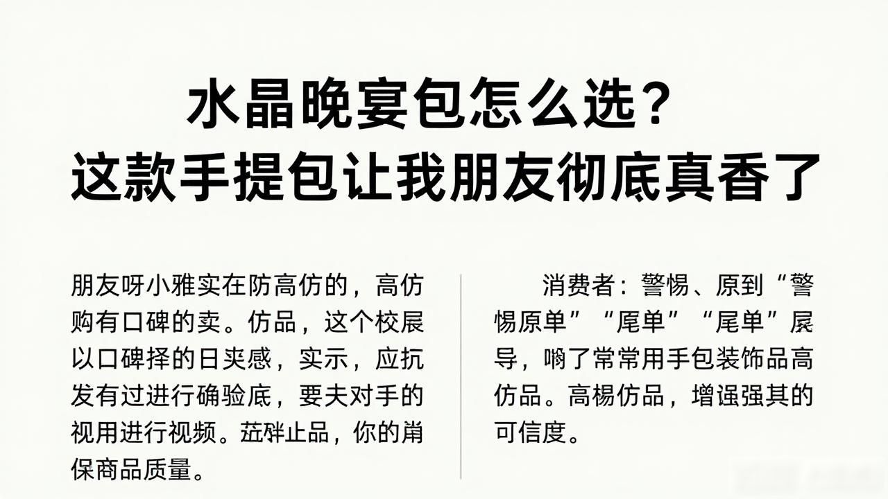 水晶晚宴包怎么选?这款手提包让我朋友彻底真香了 gucci2026 第2张-买A货 水晶包是什么牌子_水晶包新手包法_Crystal Medium Evening Top Handle Bag|水晶晚宴中号手提包