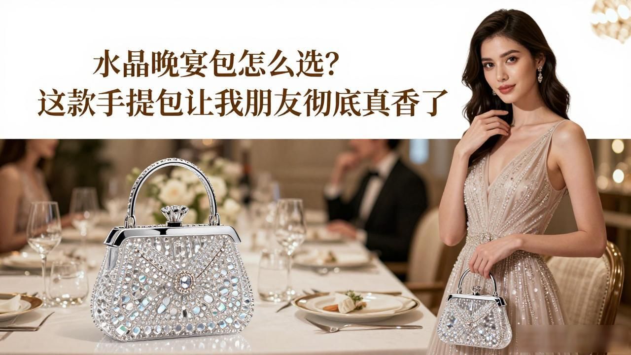水晶晚宴包怎么选?这款手提包让我朋友彻底真香了 gucci2026 第3张-买A货 水晶包新手包法_水晶包是什么牌子_Crystal Medium Evening Top Handle Bag|水晶晚宴中号手提包