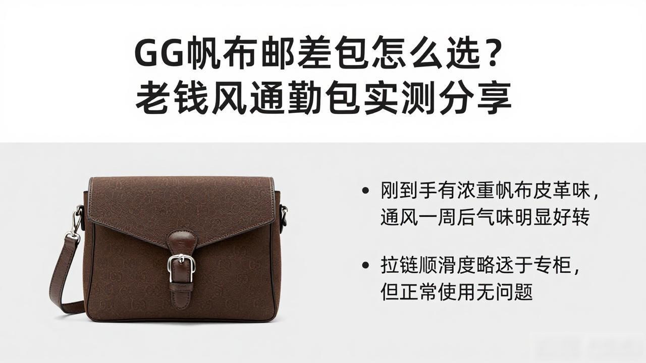 GG帆布邮差包怎么选?老钱风通勤包实测分享 gucci2026 第2张-买A货 帆布邮差包品牌_GG Canvas Messenger Bag|GG 帆布邮差包_burberry帆布邮差包