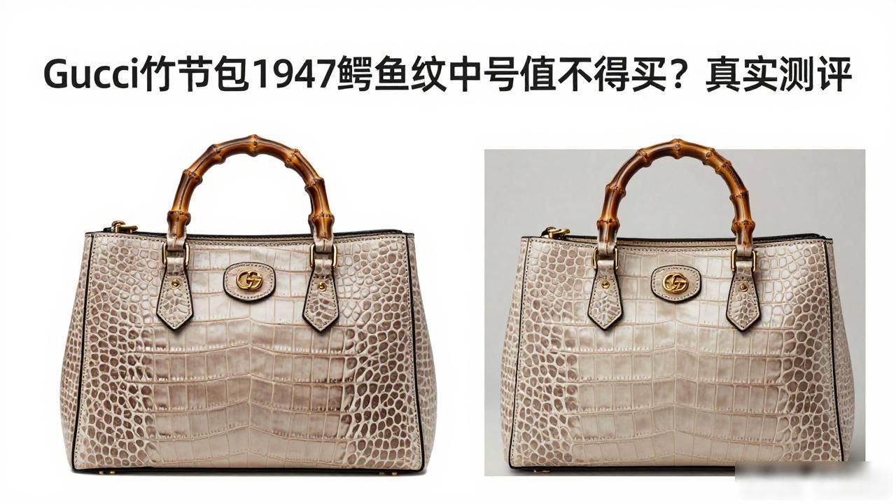Gucci竹节包1947鳄鱼纹中号值不值得买?真实测评 gucci2026 第1张-买A货 鳄鱼皮竹节纹大的好还是小的好_鳄鱼纹包包好看吗_Gucci Bamboo 1947 Crocodile Medium Bag|1947 竹节鳄鱼纹中号包