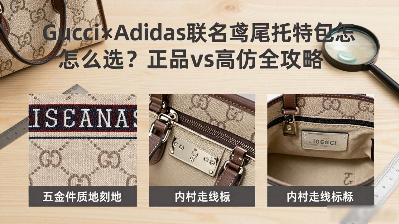Gucci×Adidas联名鸢尾托特包怎么选?正品vs高仿全攻略 gucci2026 第2张-买A货 adidasgucci联名_啊迪达斯古驰联名鞋子多少钱_Gucci × Adidas Giglio Tote|古驰 × 阿迪达斯联名鸢尾托特包