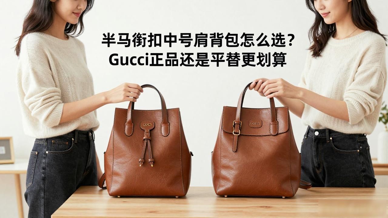 半马衔扣中号肩背包怎么选?Gucci正品还是平替更划算 gucci2026 第2张-买A货 马衔扣马鞍包_马衔扣女包_Half Horsebit Medium Shoulder Bag|半马衔扣中号肩背包