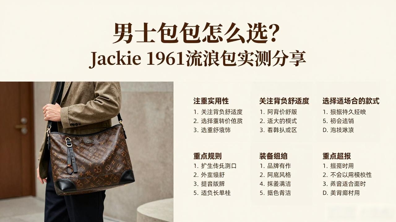 男士包包怎么选?Jackie 1961流浪包实测分享 gucci2026 第2张-买A货 流浪包男生_流浪说的歌bag_Jackie 1961 Mens Hobo Bag|男士 1961 贾琪流浪包