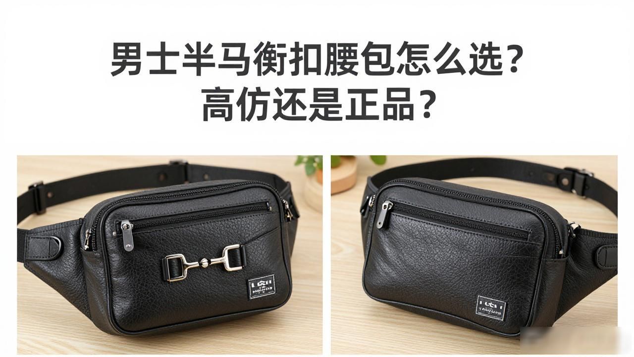 男士半马衔扣腰包怎么选?高仿还是正品? gucci2026 第2张-买A货 男士腰带扣头怎么系_男士腰带扣头风水讲究_Half Horsebit Mens Waist Bag|男士半马衔扣腰包