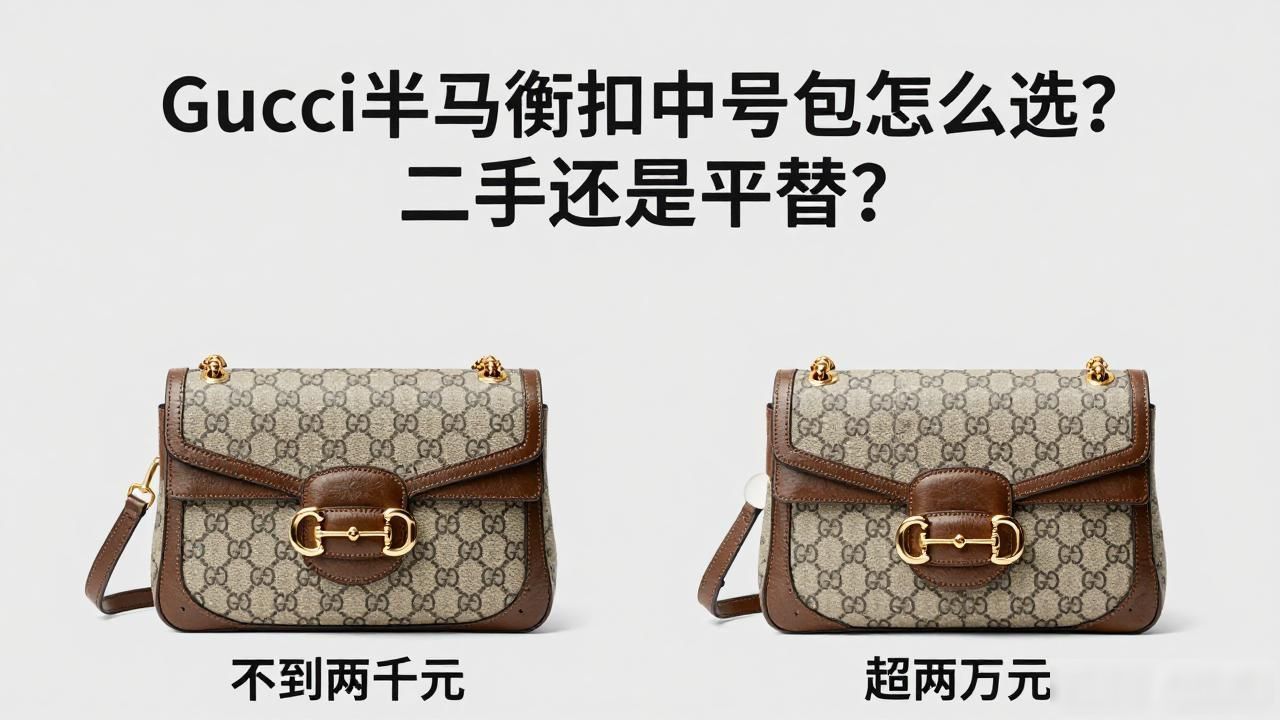 Half Horsebit Medium Shoulder Bag｜半马衔扣中号肩背包_马衔扣马鞍包_马衔扣女包