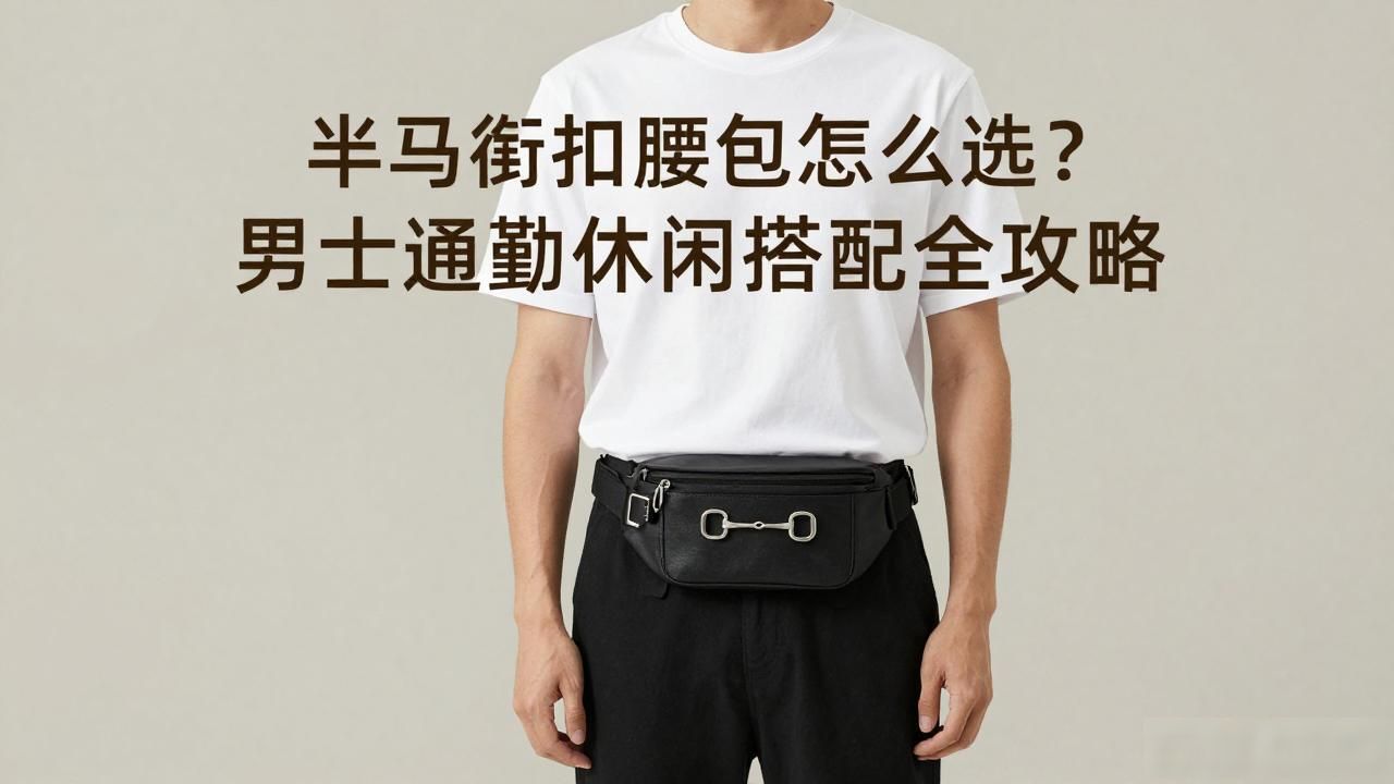 男士腰带扣头怎么系_腰带扣男_Half Horsebit Mens Waist Bag｜男士半马衔扣腰包