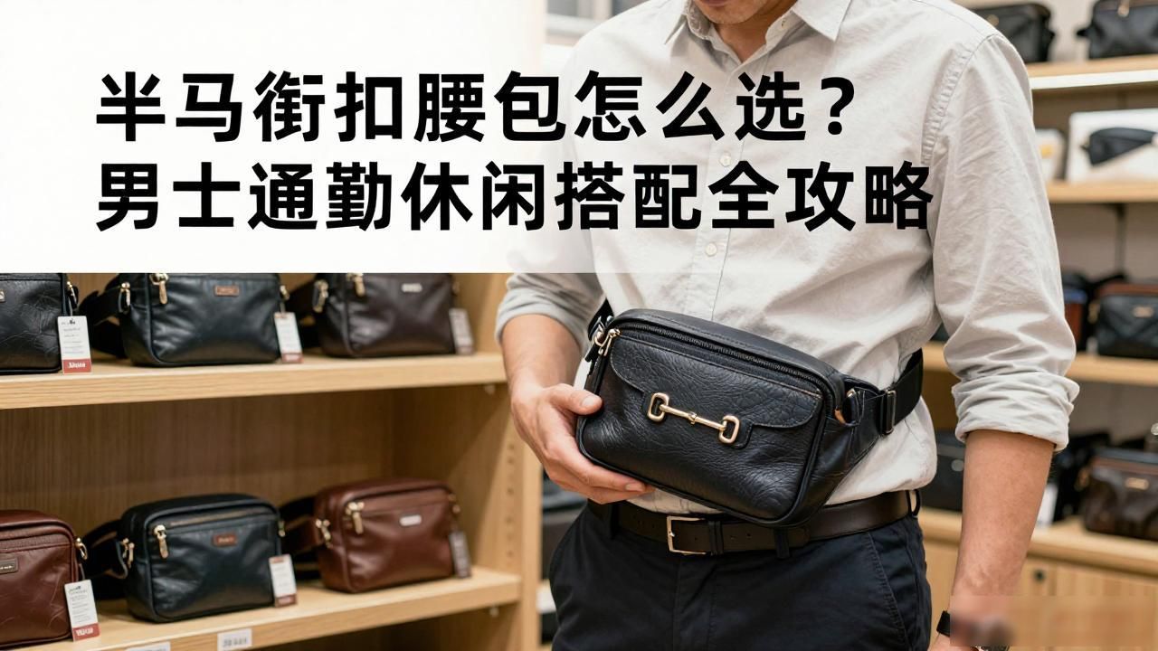 男士腰带扣头怎么系_Half Horsebit Mens Waist Bag｜男士半马衔扣腰包_腰带扣男