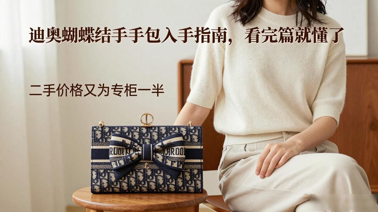 Dior Bow Clutch｜迪奥蝴蝶结手拿包_迪奥蝴蝶结包2026_迪奥礼盒蝴蝶结怎么打视频