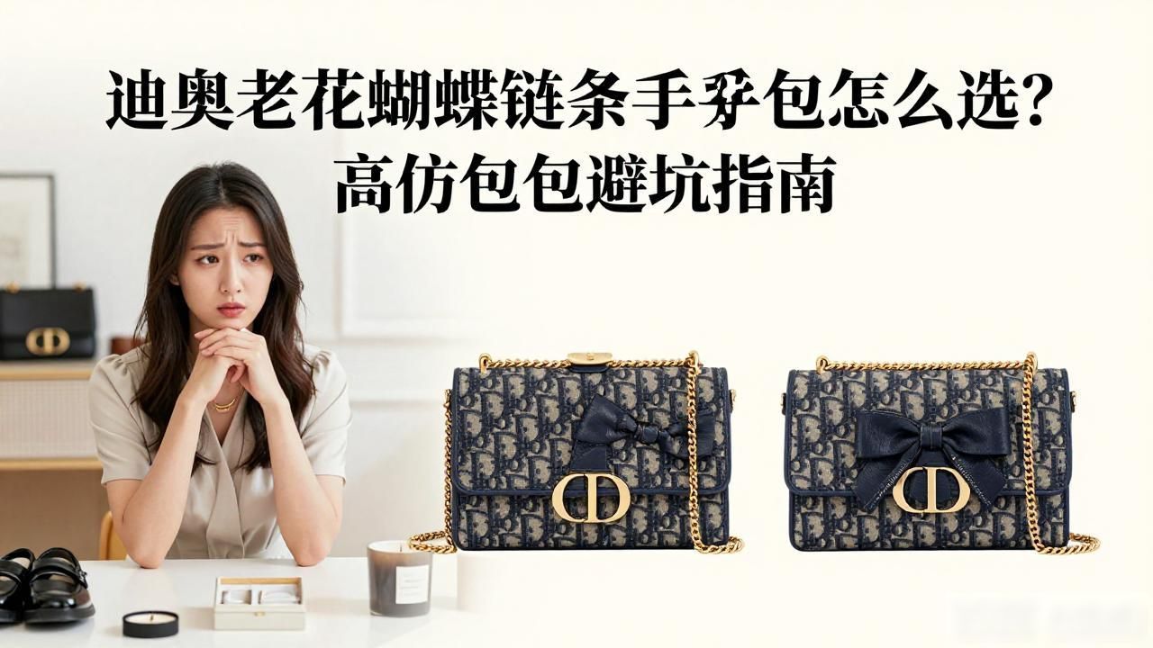 蝴蝶结花手链编法视频教程_蝴蝶结铁链怎么安装_Oblique Bow Chain Clutch｜老花蝴蝶结链条手拿包