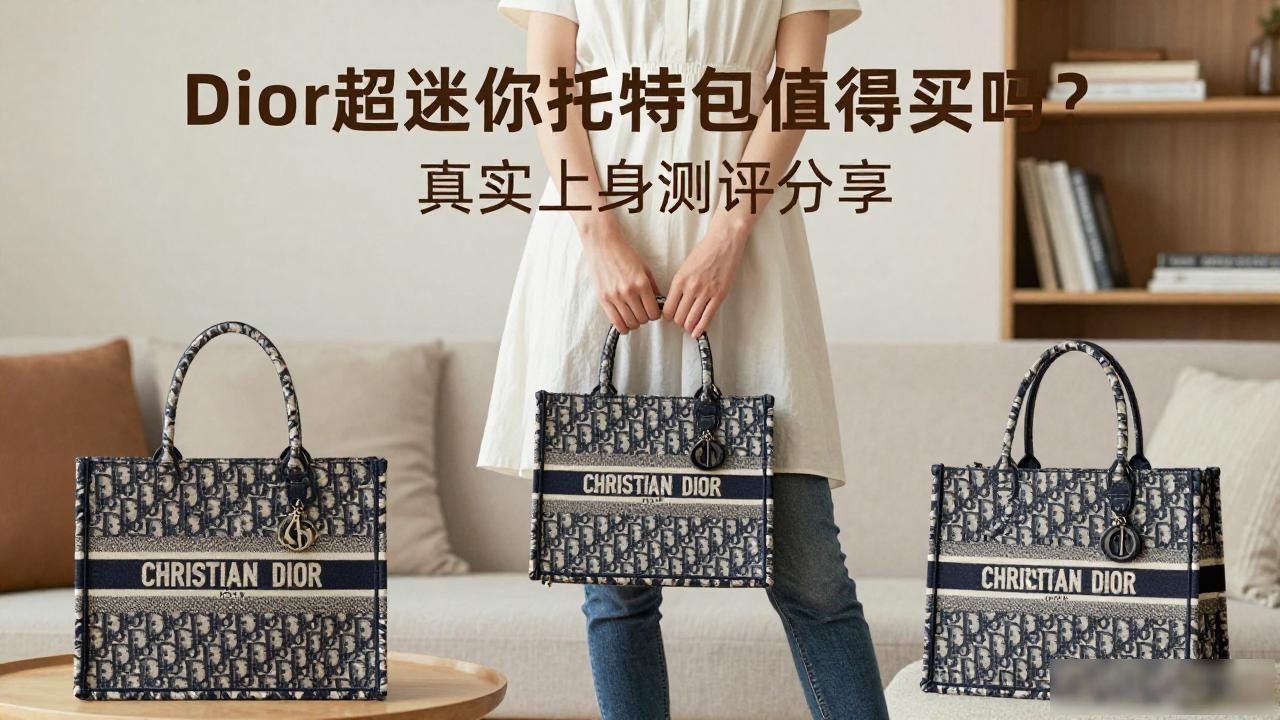 Dior超迷你托特包值得买吗?真实上身测评分享 dior2026 第2张-买A货 竖版托特和横版托特_迷你小号mini托特_Dior Toujours Vertical Nano Tote|超迷你恒久竖版托特