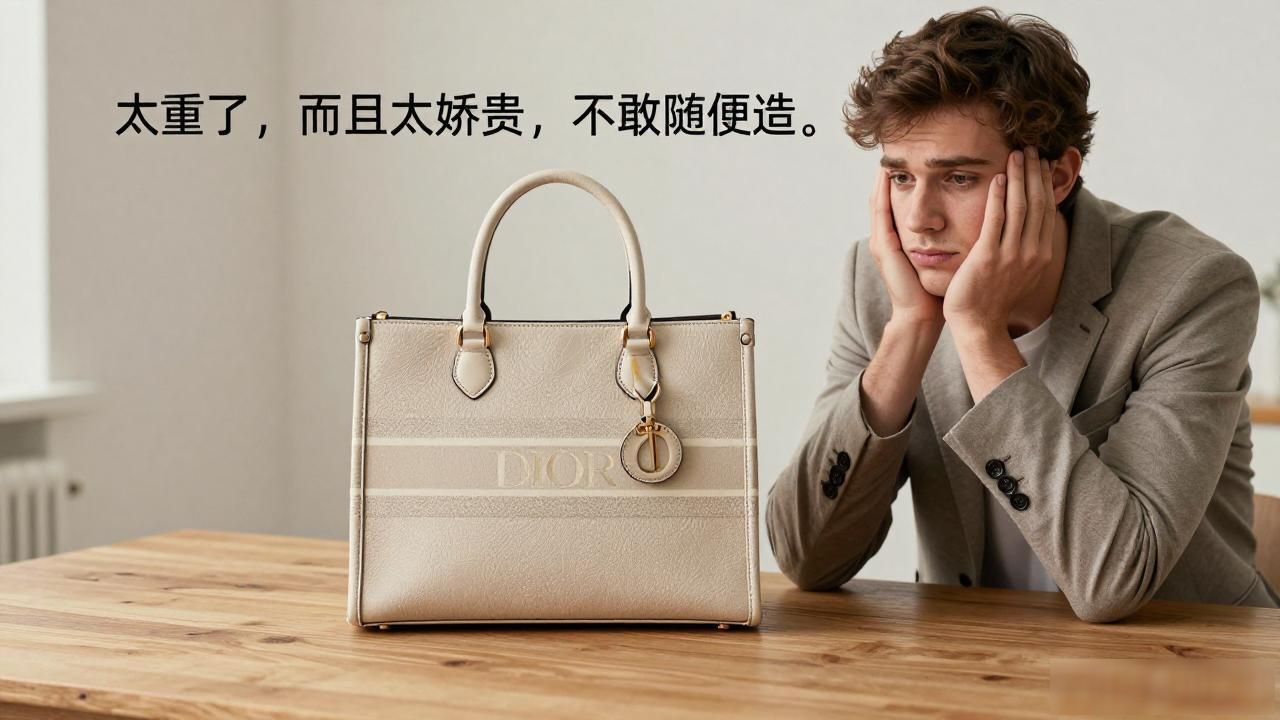 Dior环保联名包到底值不值?朋友实测高仿迪奥Book Tote避坑指南 dior2026 第2张-买A货 迪奥托特包哪种最保值_迪奥托特包_Dior × Parley Book Tote|迪奥环保联名书本托特