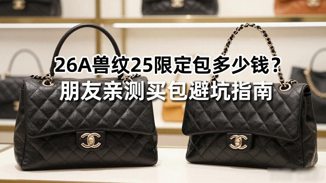 26A兽纹25限定包多少钱?朋友亲测买包避坑指南 chanel2026 第1张-买A货 兽设纹路_兽设花纹_26A Animal Print 25 Bag|26A 兽纹 25 限定包