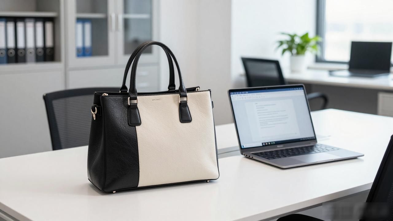 Two-Tone Handheld Bag｜拼色手提通勤包_coach粉色拼色贝壳包_亨利世家拼色畅游包