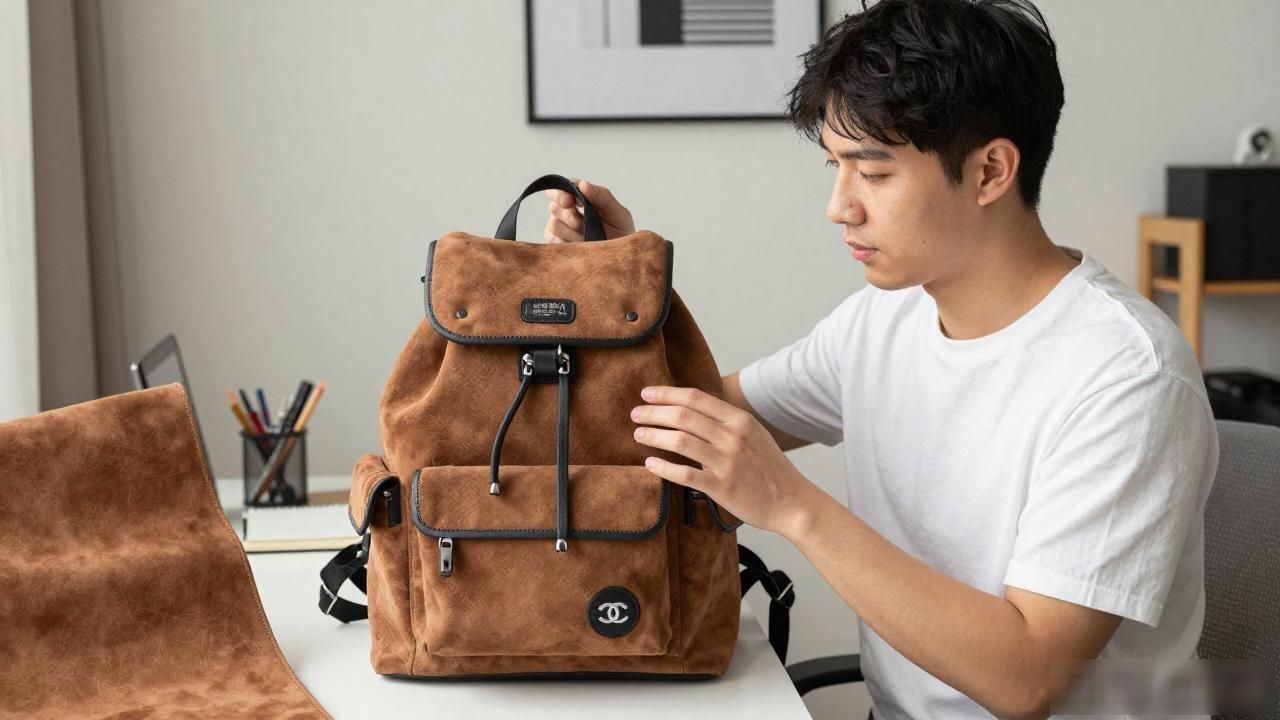 麂皮包好不好_麂皮包是什么材质_Backpack Suede｜麂皮双肩背包