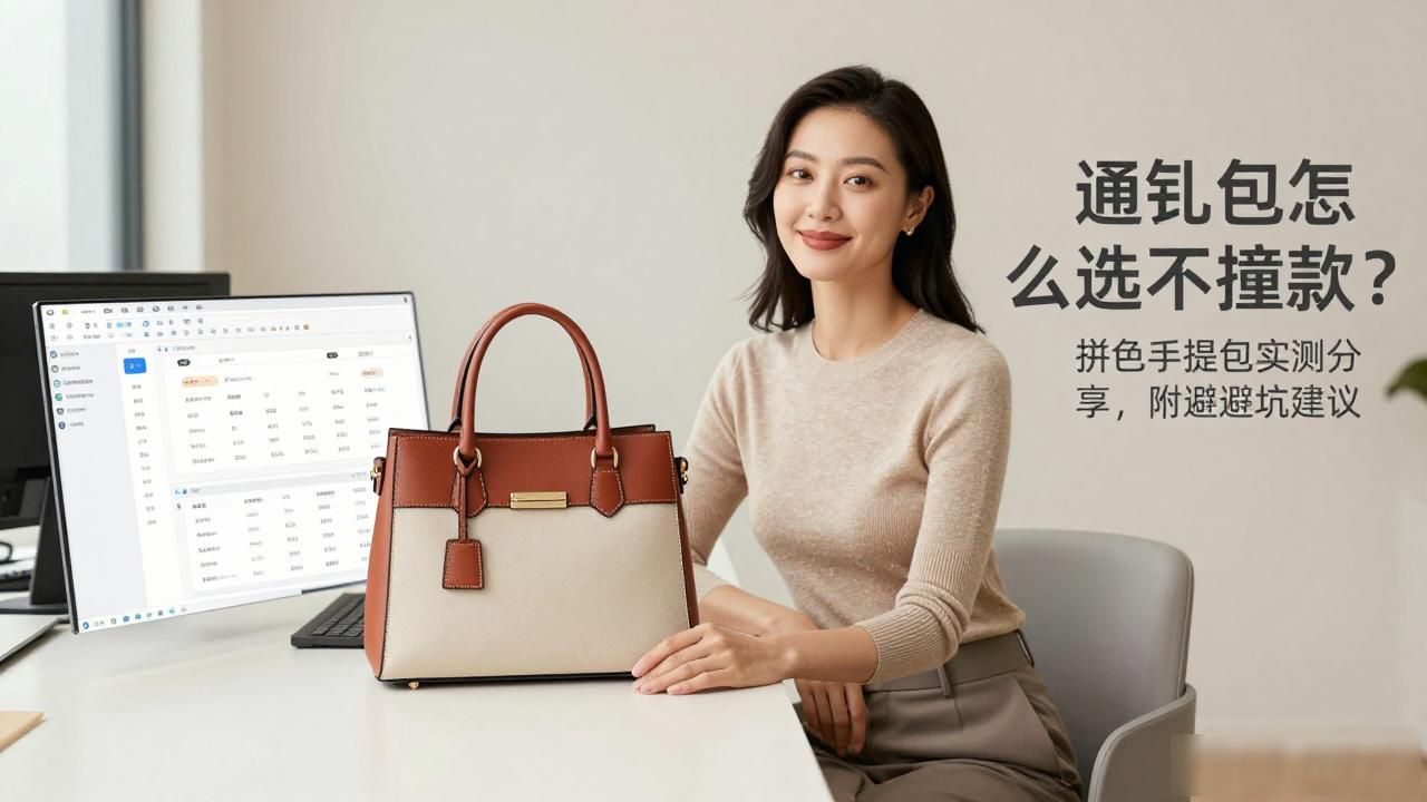 通勤包怎么选不撞款?拼色手提包实测分享,附避坑建议 Chanel2026 第2张-买A货 Two-Tone Handheld Bag|拼色手提通勤包_拼色编织手提包_perrin拼色手提包