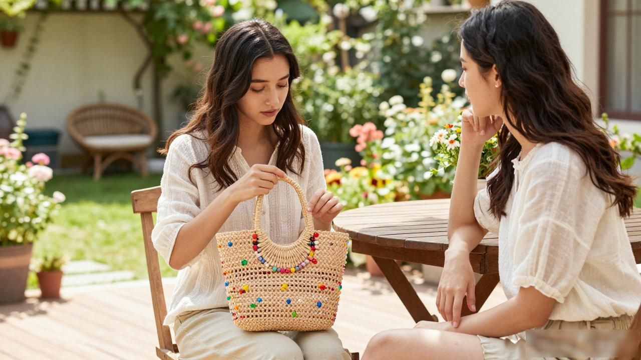 triomphe beaded raffia bag多少钱?闺蜜亲测:这包值不值 Celine2026 第3张-买A货 凯旋包岑会战下期_凯旋baobo_Triomphe Beaded Raffia Bag|串珠草编凯旋包