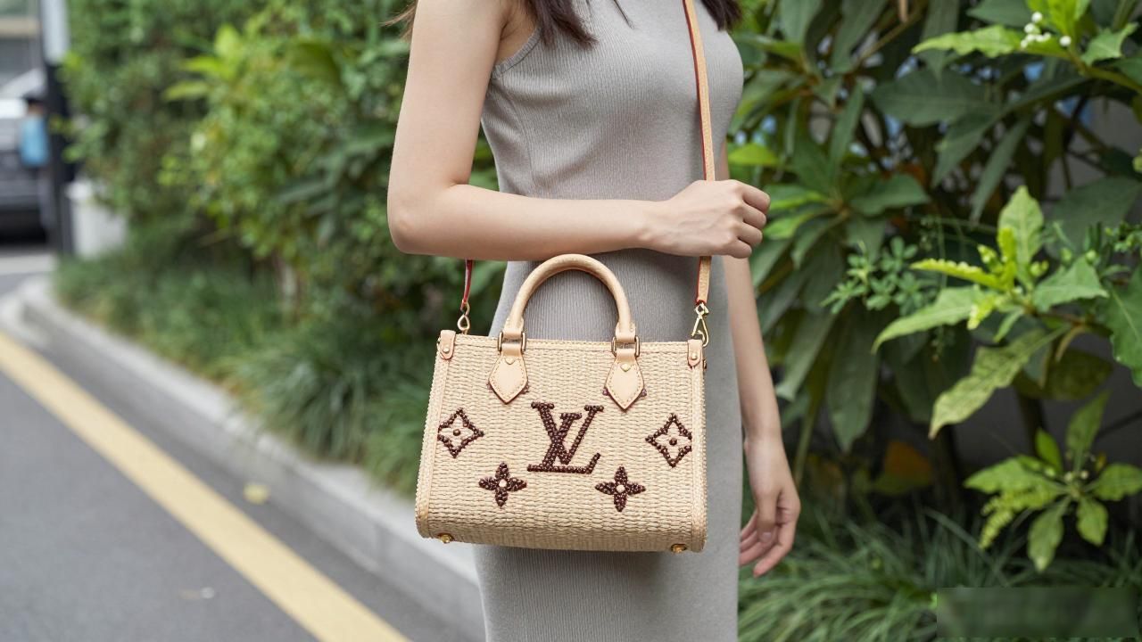 夏天必入的LV凯旋包值不值?串珠草编包真实上身测评,看完再决定 Celine2026 第1张-买A货 凯旋包岑会战下期_凯旋baobo_Triomphe Beaded Raffia Bag|串珠草编凯旋包