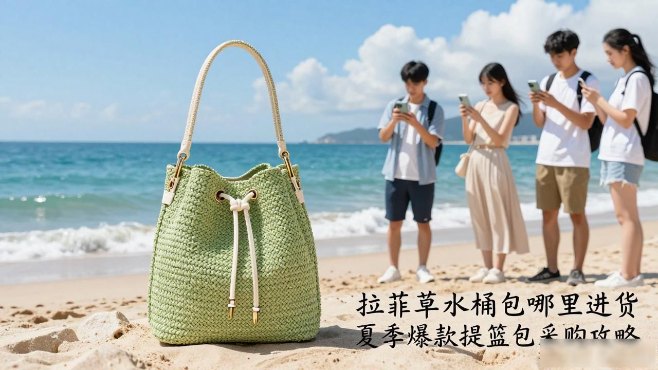 拉菲草水桶包哪里进货 夏季爆款提篮包采购攻略 Celine2026 第2张-买A货 我的野蛮王妃水滴草小说_拉菲草水桶包编织图解_Drop Bucket Raffia|拉菲草水滴提篮包