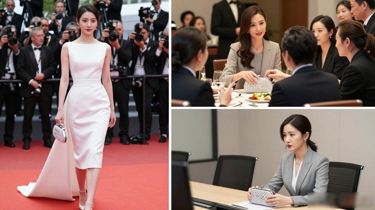 水晶手拿包什么场合配?设计师亲测3个日常场景真好用 Celine2026 第3张-买A货 水晶包中_Crystal Pouch|水晶手拿包_水晶包手法视频