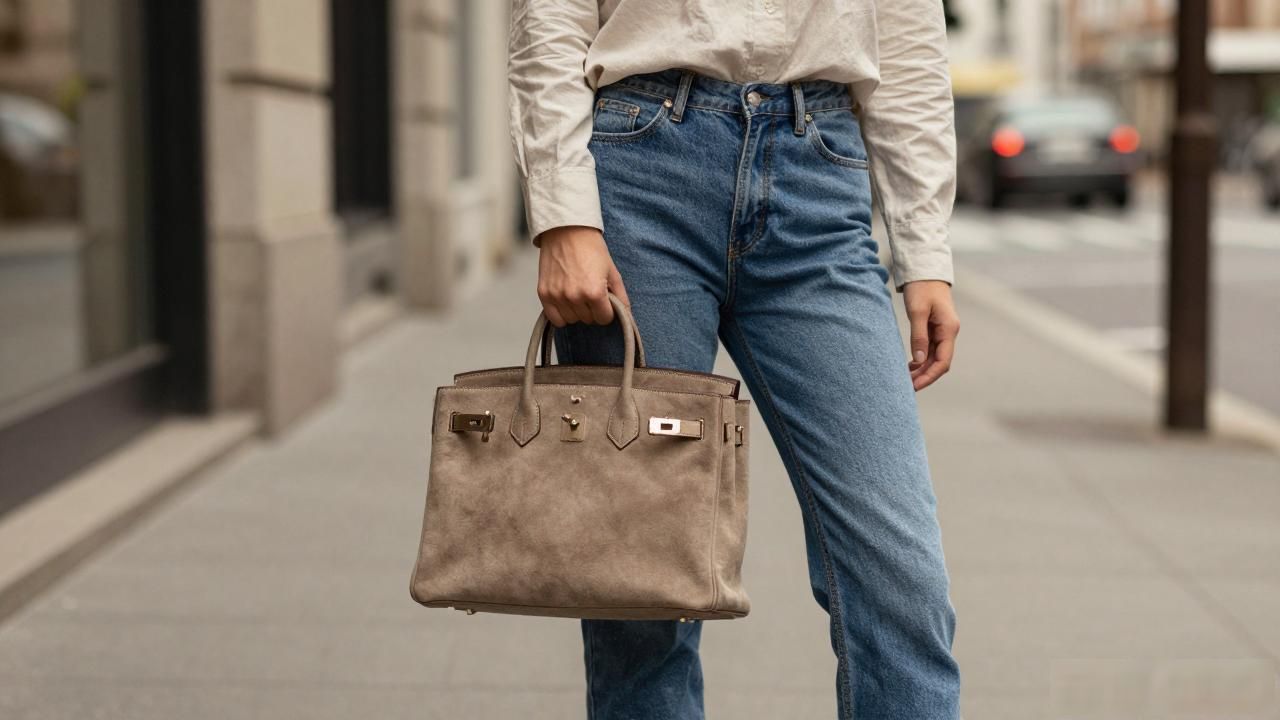 柏金麂皮版手袋值得买吗?看完这篇再决定 Hermès2026 第1张-买A货 原版柏金包_金狼姆手袋批发_3. Birkin Veau Doblis — 柏金麂皮版手袋