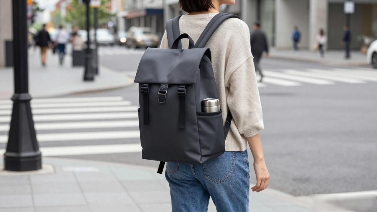 女士双肩中号背包_双肩包travel_Track Backpack MM｜轨道中号双肩包