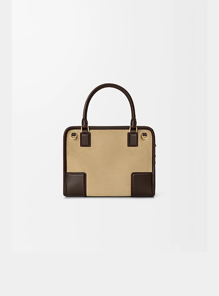 高仿LOEWE包包 | A货罗意威包包 2026春夏新款 金色小号绒面革 Amazona 180 手袋 吐司包