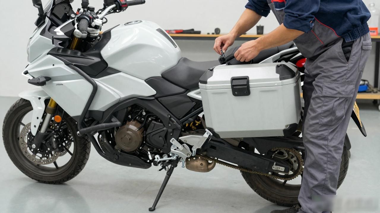 摩托车硬箱怎么选 Side Trunk MM 横版中号侧边硬箱实用测评 LV2026 第3张-买A货 横式拉杆箱_箱杠版_Side Trunk MM East West|横版中号侧边硬箱