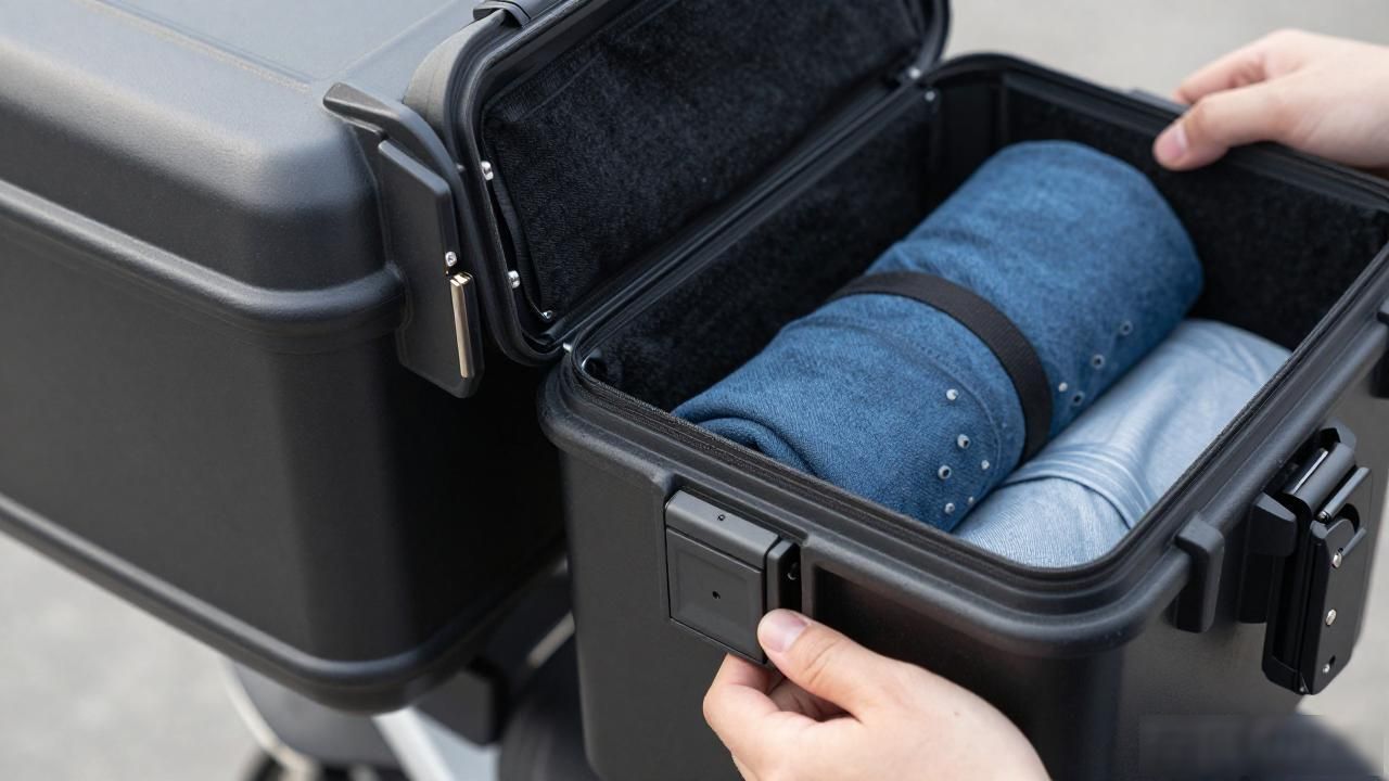 Side-Trunk中号侧边硬箱怎么样 摩托长途骑行能装吗 LV2026 第2张-买A货 中号旅行箱_Side-Trunk 中号|侧边硬箱中号包_中号包装箱是多少厘米