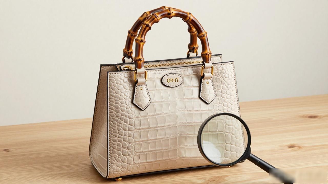 鳄鱼纹包包属于什么档次_鳄鱼纹包包图片_Gucci Bamboo 1947 Crocodile Medium Bag｜1947 竹节鳄鱼纹中号包