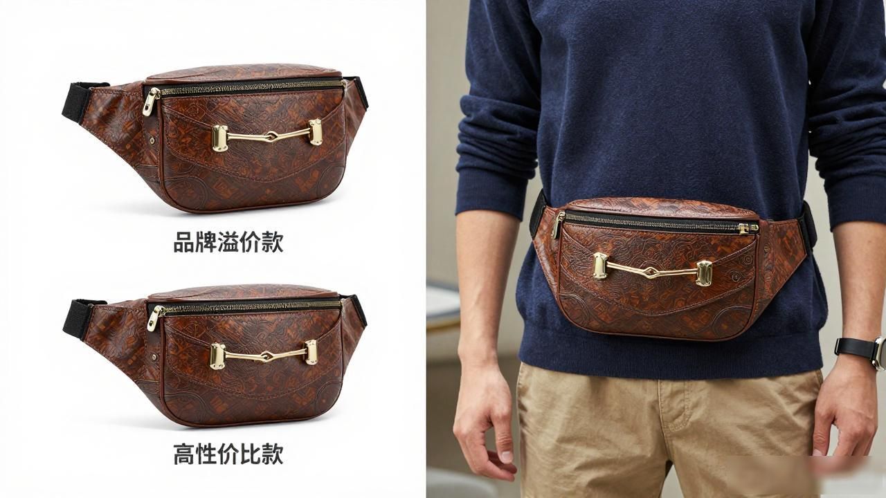 Half Horsebit Mens Waist Bag｜男士半马衔扣腰包_男士腰带扣有几种样式_男仕时尚腰带扣