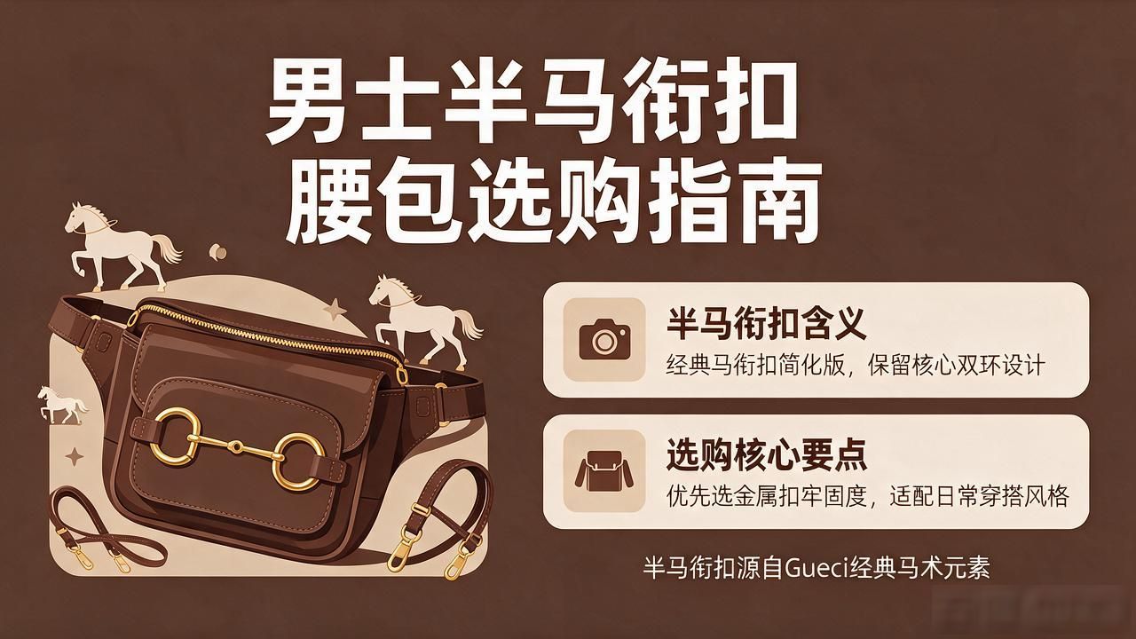 男士腰带扣头风水讲究_男士腰带扣有几种样式_Half Horsebit Mens Waist Bag｜男士半马衔扣腰包