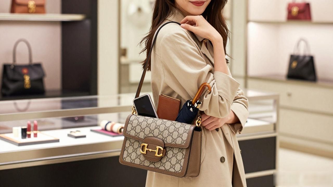 Gucci半马衔扣中号包值得买吗?真实上身效果曝光 Gucci2026 第1张-买A货 马鞍扣斜挎包_gucci马衔扣包重吗_Half Horsebit Medium Shoulder Bag|半马衔扣中号肩背包