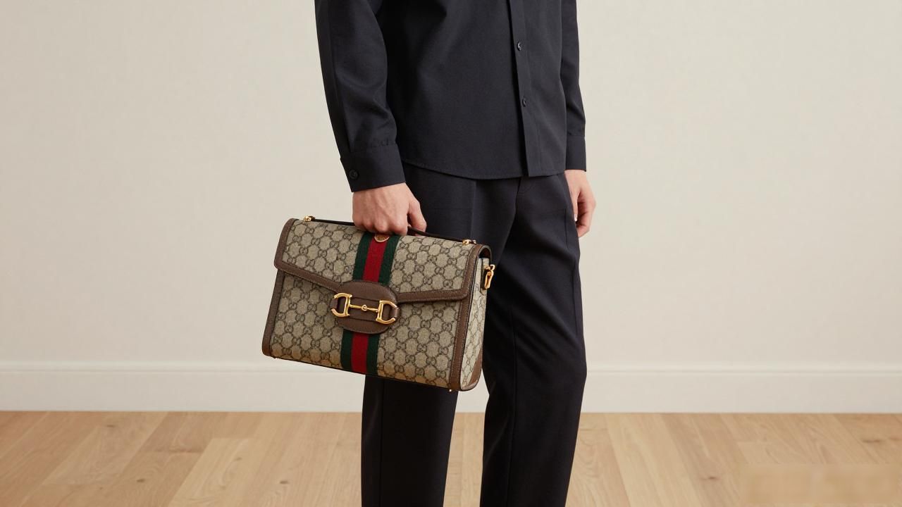 Gucci半马衔扣中号包值得买吗?真实上身效果曝光 Gucci2026 第3张-买A货 Half Horsebit Medium Shoulder Bag|半马衔扣中号肩背包_gucci马衔扣包重吗_马鞍扣斜挎包